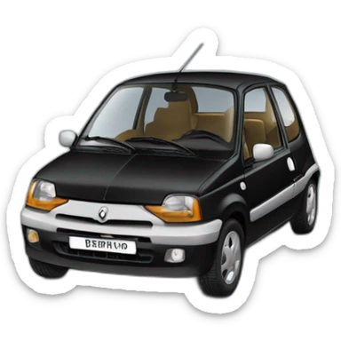 Renault twingo 1993 noir sticker