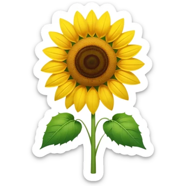 Un girasol en el sol sticker