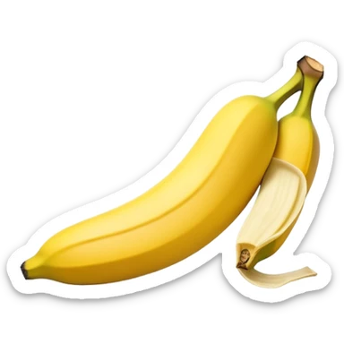 banana peel sticker