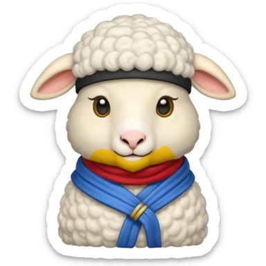 A sensei that is a sheep sticker