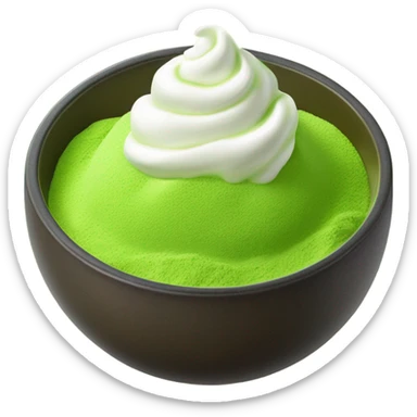 Matcha and cream sticker