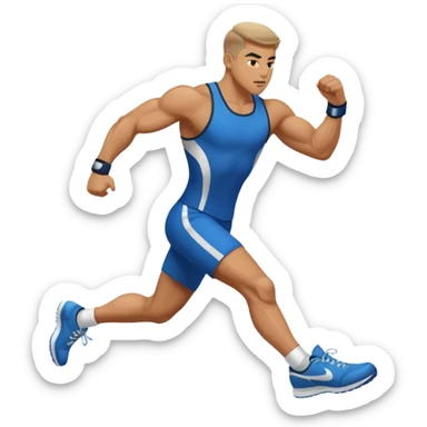 fighter kicking sticker