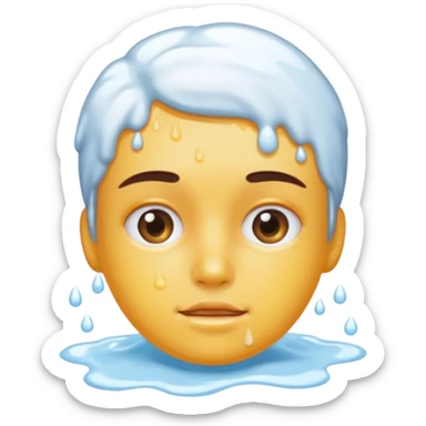 washing face sticker