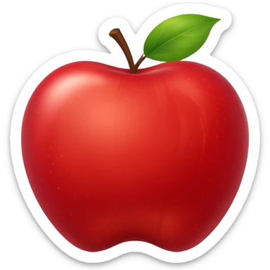 Backed Apple sticker