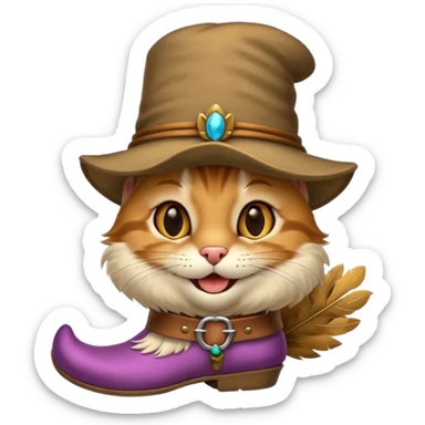 el gato con botas de Dreamworks sticker