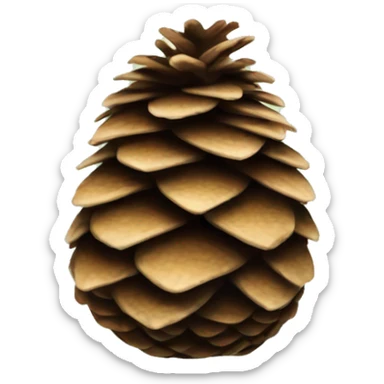 Pine cone sticker