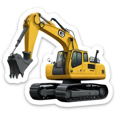 Hydraulic Excavator sticker