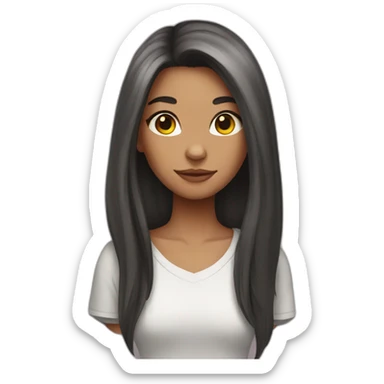 cat-girl-with-long-haircut sticker