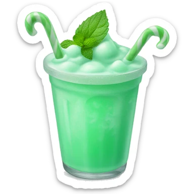 mint green slushy sticker