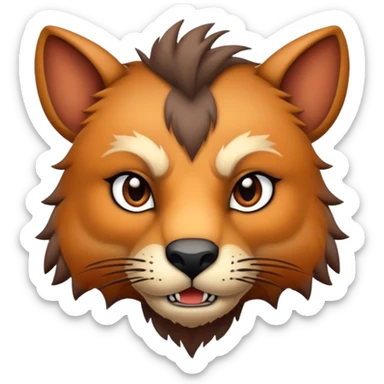 Badass, handsome, gorgeous, beautiful, cute, adorable edgy, animal-creature  sticker