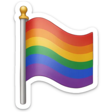 lgbt flag sticker