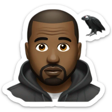 Kanye west with vulture sticker