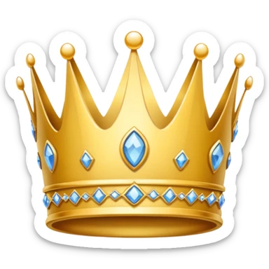 delicate princess crown sticker