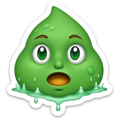 snot running from the nose no face sticker