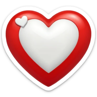 d con corazon blanco  sticker