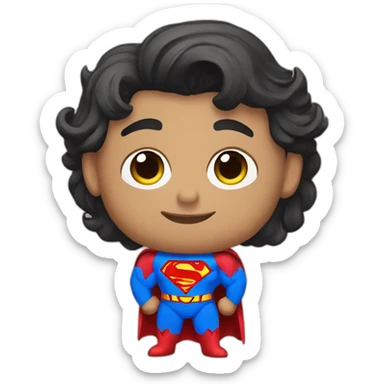 Superman gay rainbow sticker