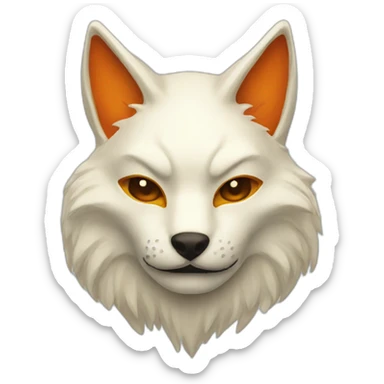 kitsune mask sticker