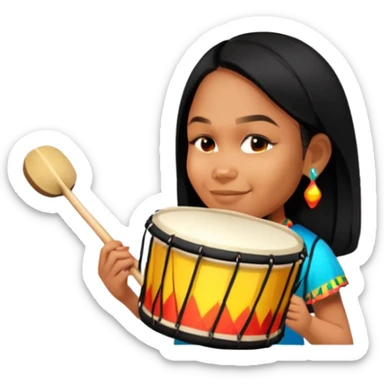 Festive Drummer sticker