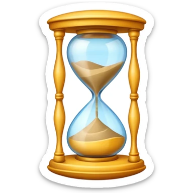 colorful hourglass sticker