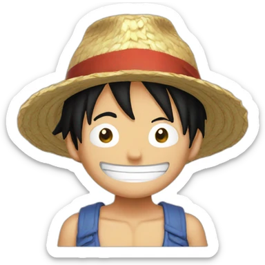 luffy-hat sticker
