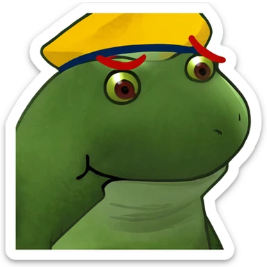  Red pointy nose sticker