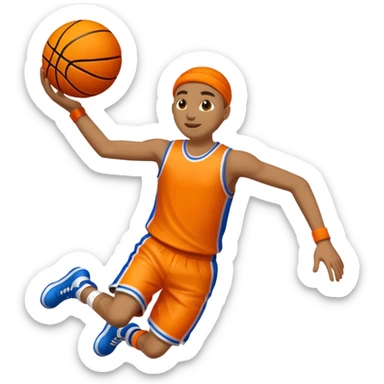 bouncy basketball to the right sticker