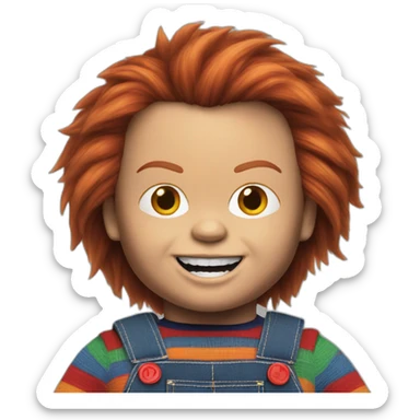 Chucky doll sticker