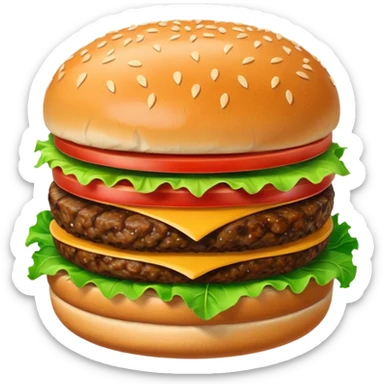 hamburger 2d  sticker