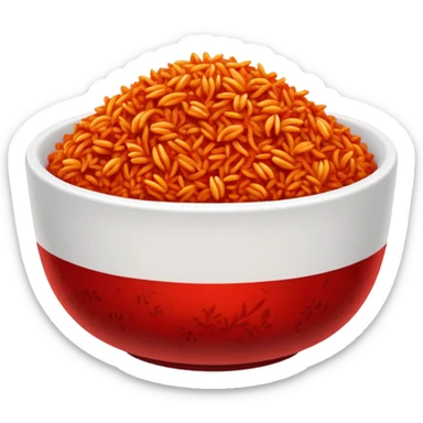 make jollof rice in a bowl sticker