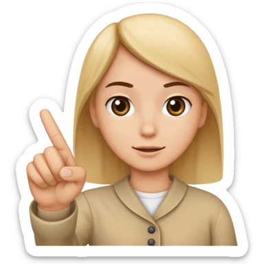 index finger point sticker