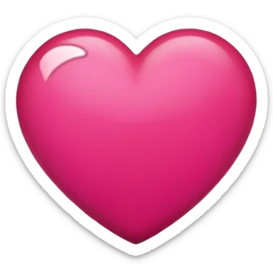 Cerise heart sticker