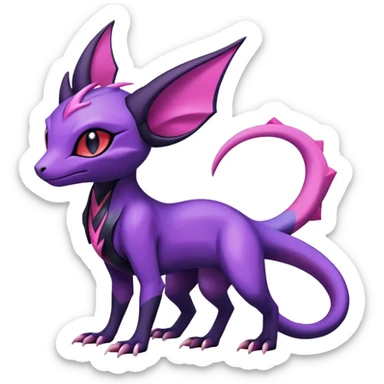Shiny Salandit-Noivern-Espeon-Hybrid (Full body) sticker