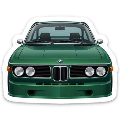 Bmw csl green front sticker