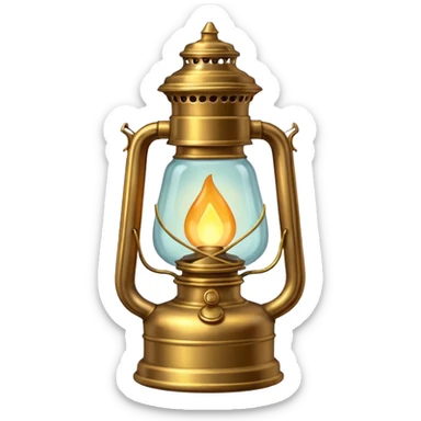 oil lamp light sticker