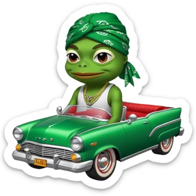 mach mir pepe emotes für twitch im chicano style sticker