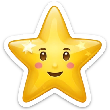 Make me an star emoji with a swirl in it with no face sticker