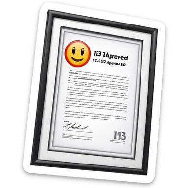 U.S. Immigration "I-130 Approved" sticker