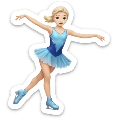 Figure skater sticker