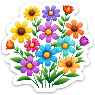 flowers sticker