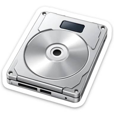 generate realistic detailed sd disk in 3d style sticker
