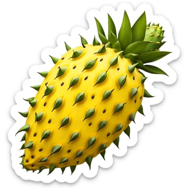 pitahaya  yellow fruit sticker