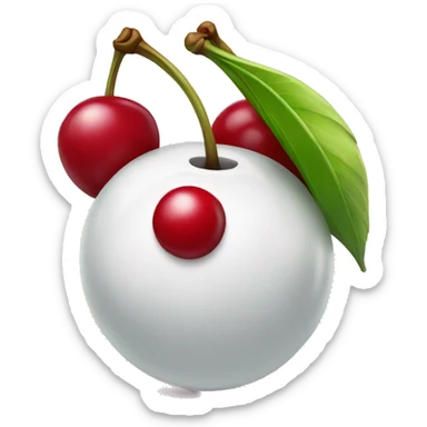cherry with a bowling  sticker