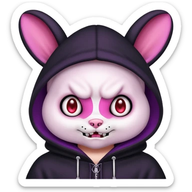 Exact kuromi emoji 100% accurate animal not human sticker