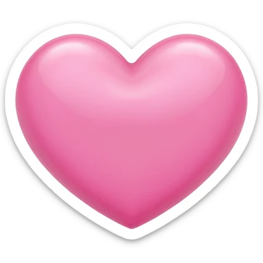A pink heart design by ribon sticker