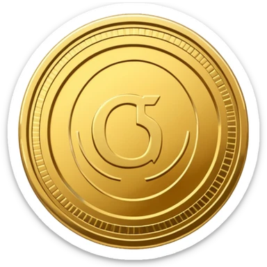 make a golden usd coin sticker