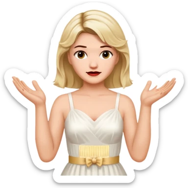 Laura Palmer from Win Peaks  hands clapping  sticker