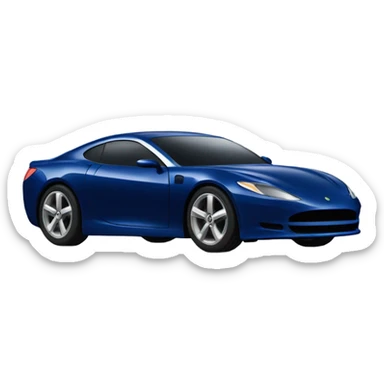 Dark blue car sticker