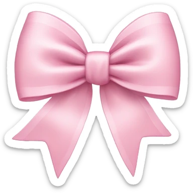 Light pink bow sticker