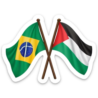 Brazil Palestine sticker