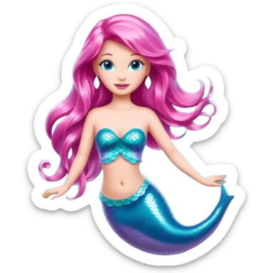 barbie merliah summers in her mermaid form sticker